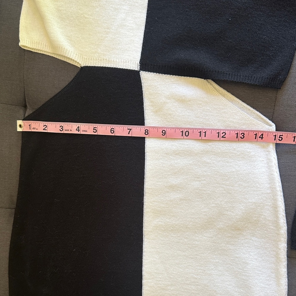 ASOS Black and White Long Sleeve Dress - Picture 9 of 10